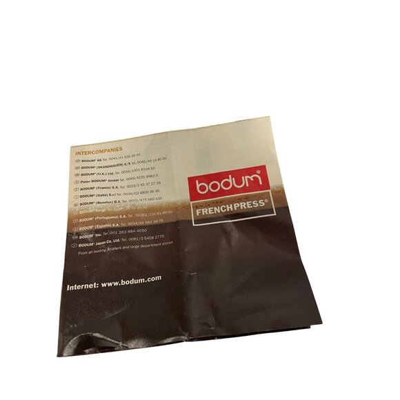 Bodum Chambord French Press Coffee Maker 34 Oz Stainless Steel & Glass With Scoo - Picture 9 of 12